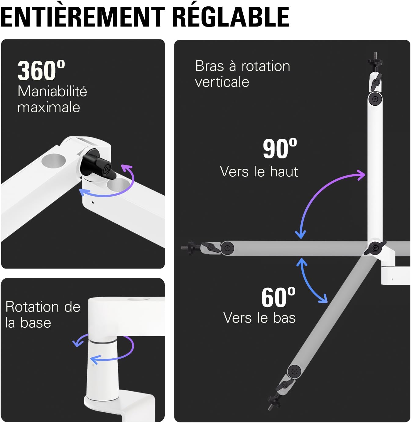 Detalle de Elgato Wave Mic Arm LP 740 mm blanche