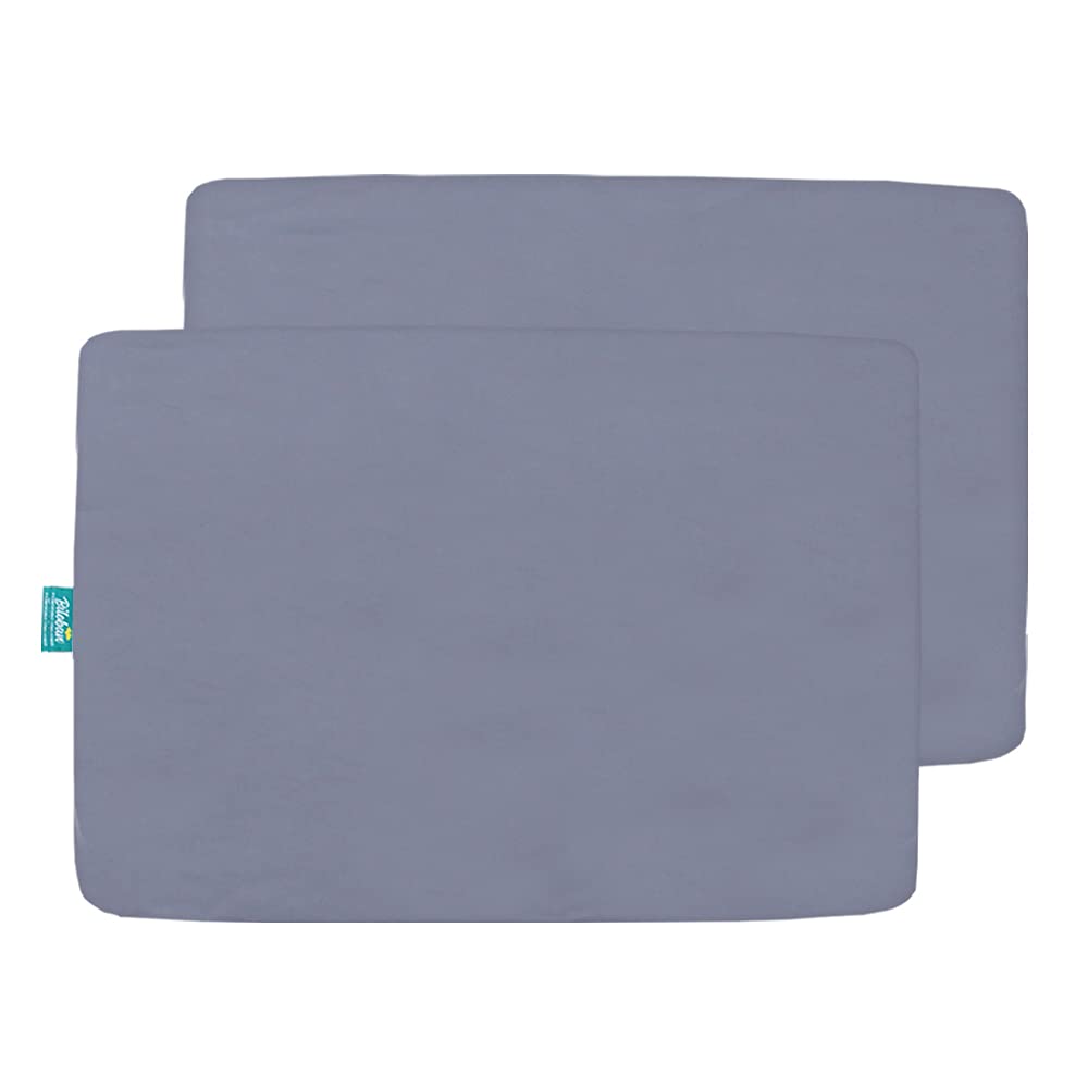 Thumbnail 5 de Biloban 2-Pack Mini Crib Sheets, 38 x 24-Inch Gray Microfiber