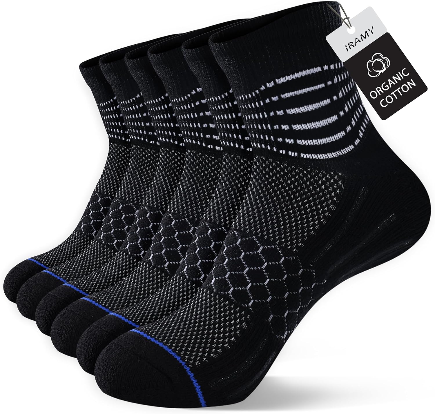 Detalle de IRAMY Ankle Compression Socks for Plantar Fasciitis Relief – 3/5 Pairs