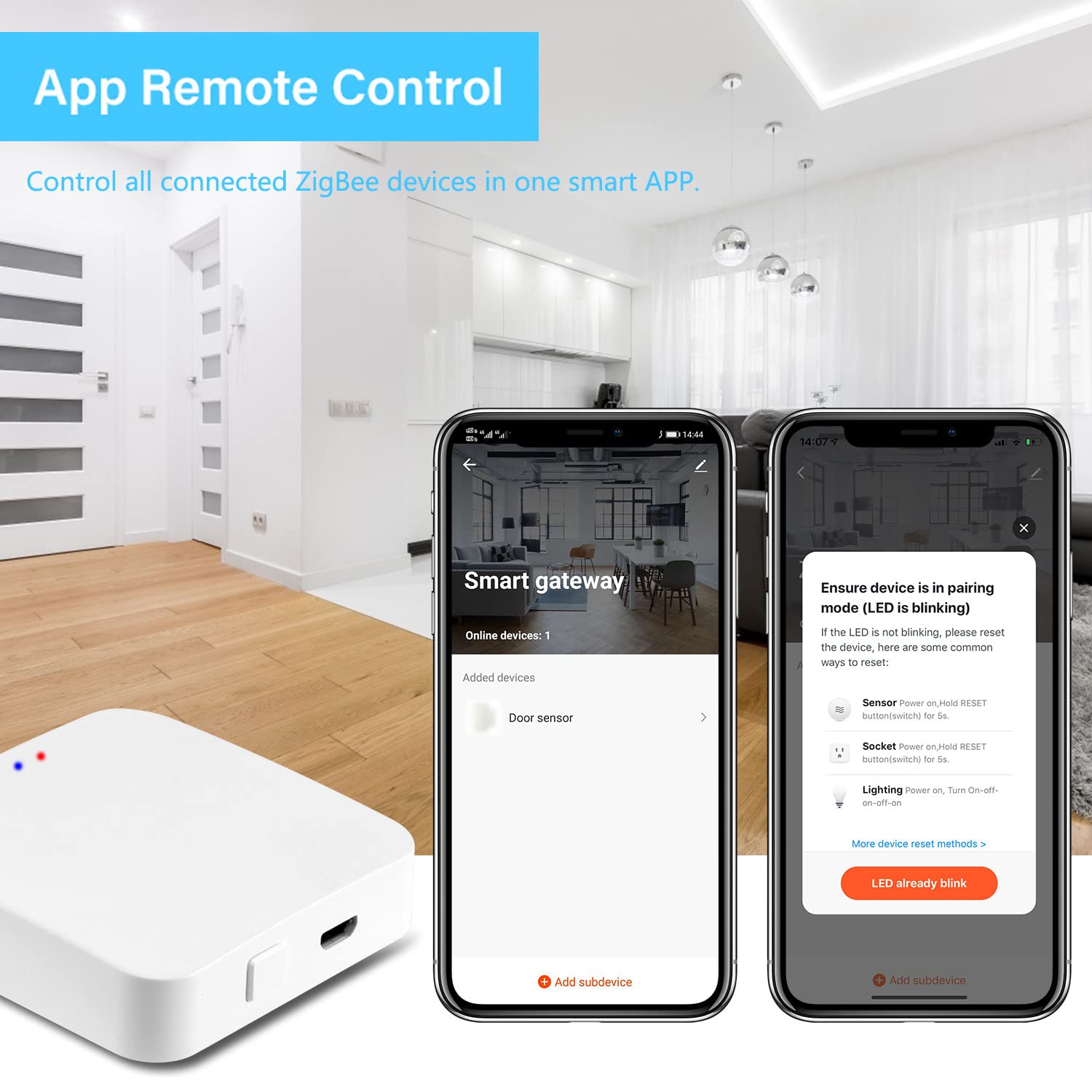 Thumbnail 5 de Hub Zigbee 3.0 WiFi e Bluetooth Dual Mode Tuya per Smart Home con controllo Alexa e Google Home