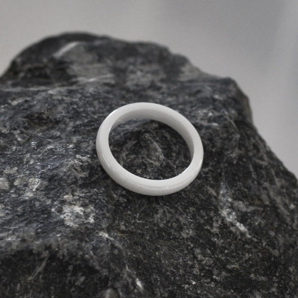 Thumbnail 5 de Bague Anneau de Céramique Blanche 3 mm – LES POULETTES BIJOUX