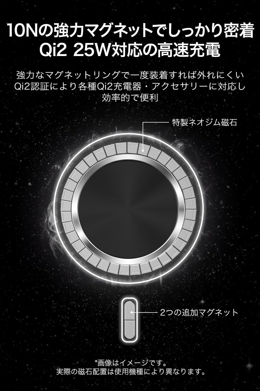 Detalle de Belkin SHEERFORCE™ MSA043qcBK iPhone 17 Pro Maxケース MagSafe・Qi2対応、360°回転スタンド付き