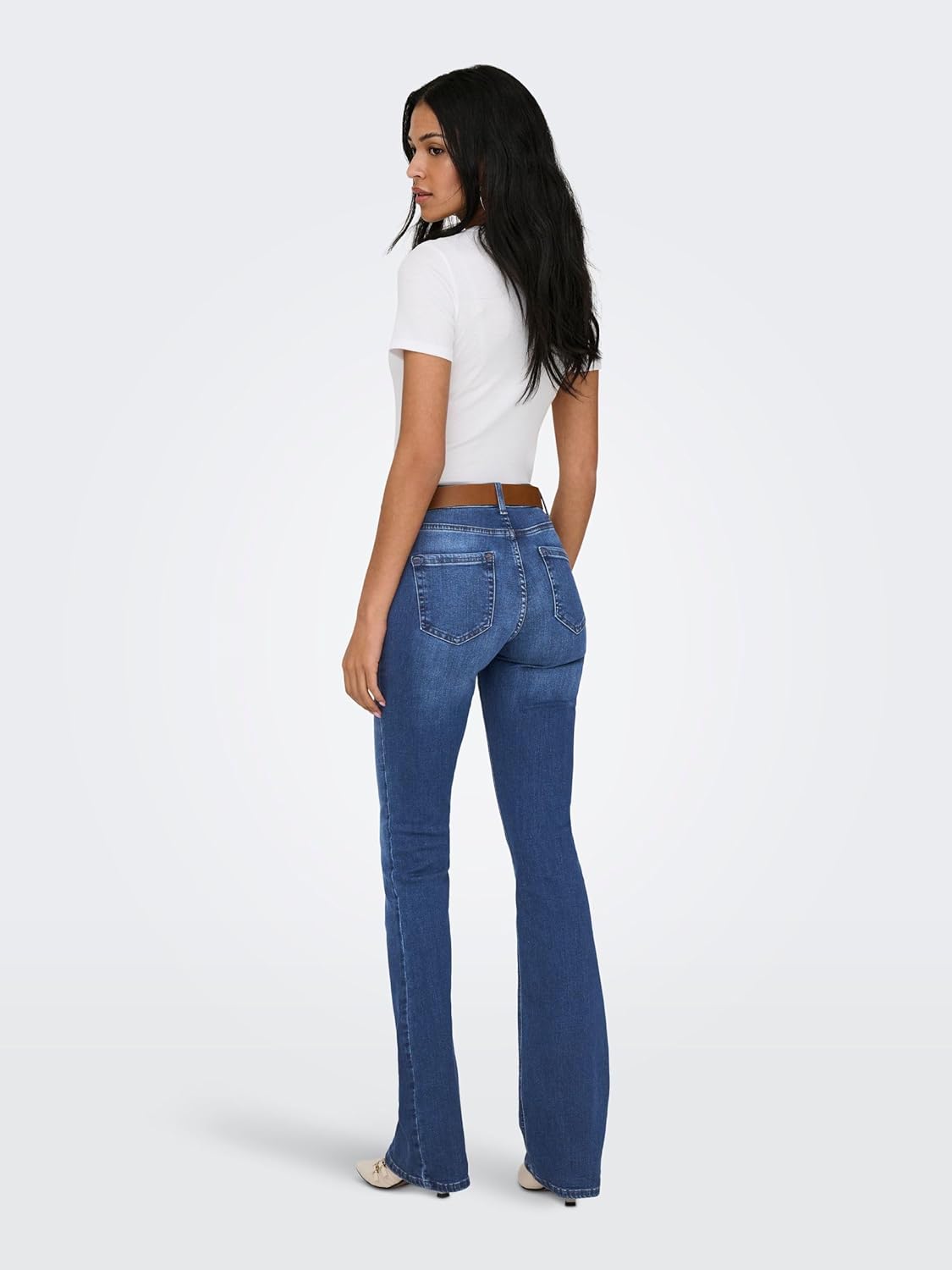 Thumbnail 4 de ONLY Damen Onlblush Mid Flared Dnm Tai021 Noos Jeans – Konische Passform, denim