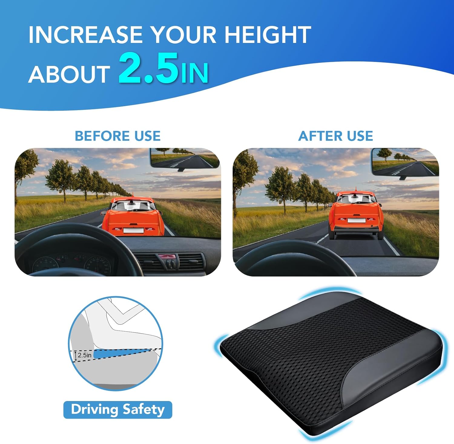 Thumbnail 3 de Lofty Aim Car Seat Cushion 2.5" Boost