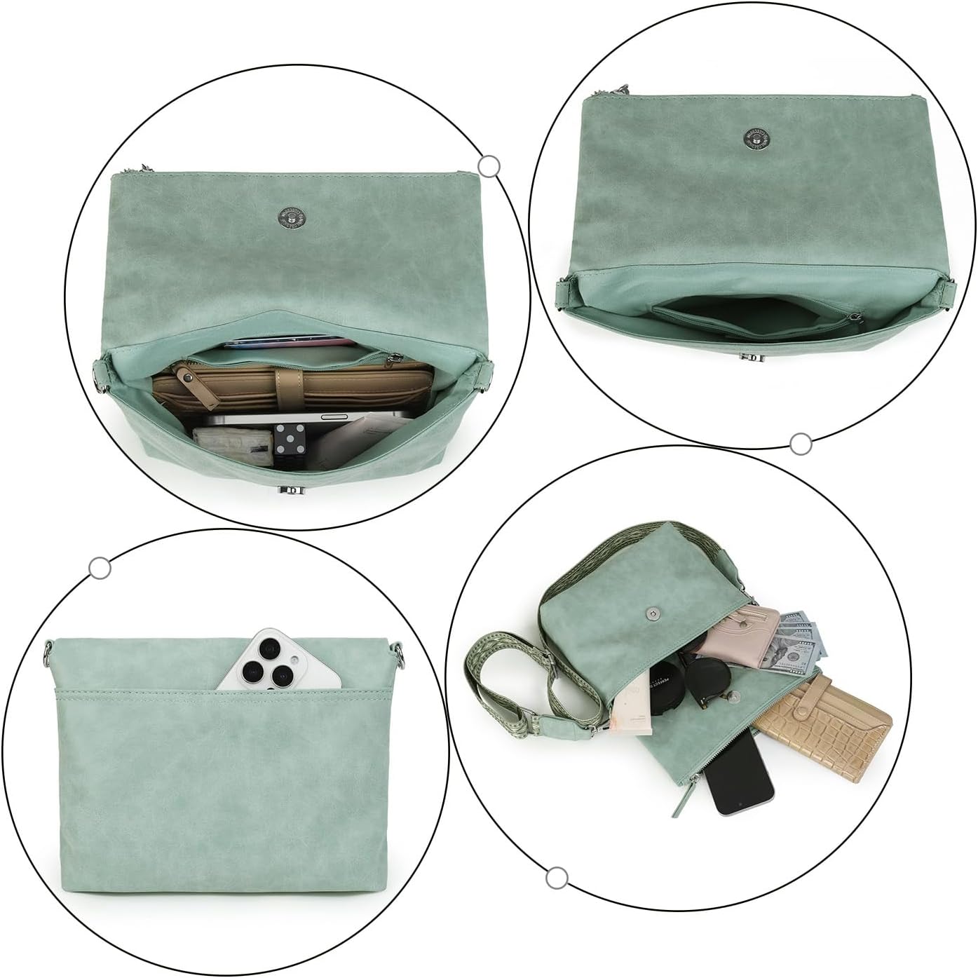 Detalle de Gladdon borsa tracolla da donna 24,5 cm