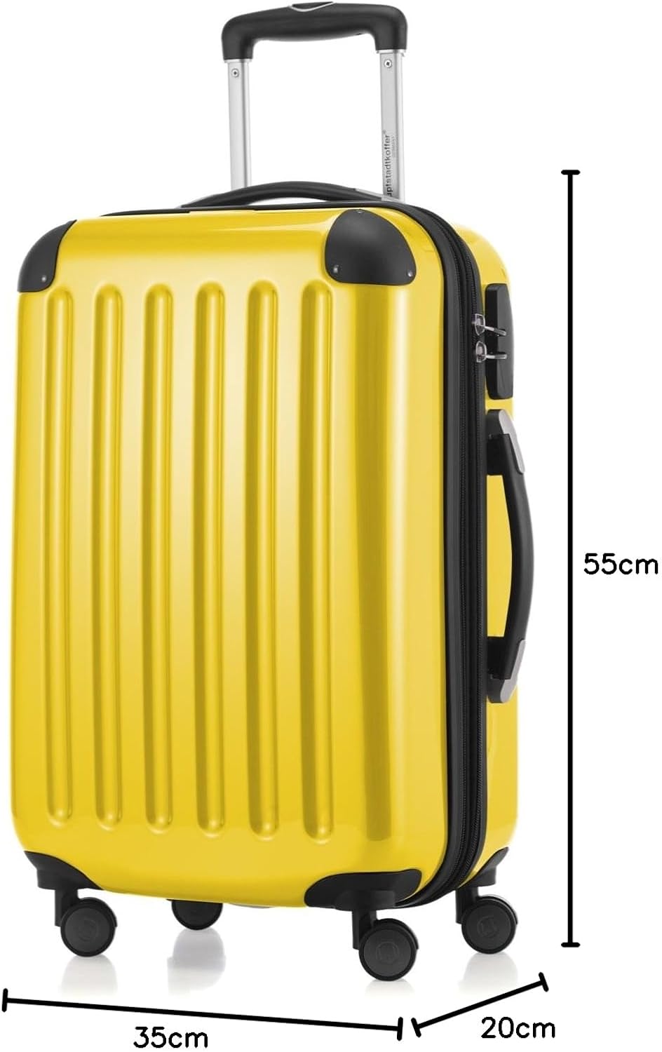 Thumbnail 6 de HAUPTSTADTKOFFER Bagaglio a mano rigido Alex – 55 cm, 42 L, giallo