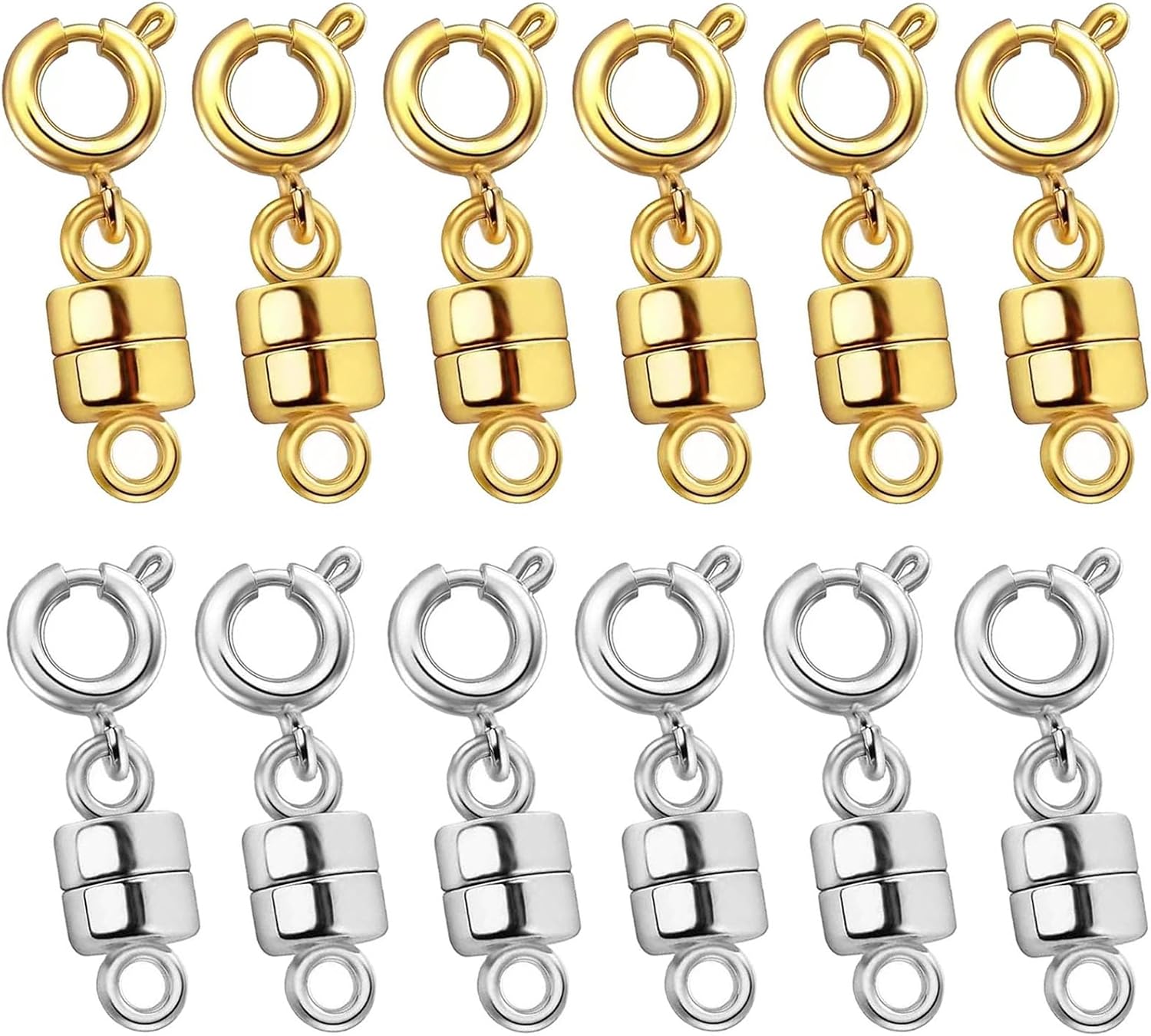 Detalle de OHINGLT 01 Magnetic Necklace Clasps, 5mm Gold- and Silver-Plated Closures