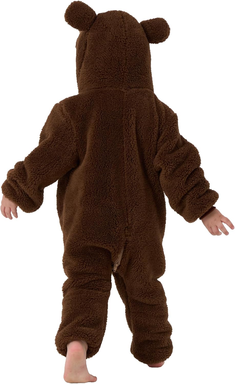Detalle 2 de LONULAIN Baby Animal Costume Pajamas, Unisex Flannel Hooded Romper
