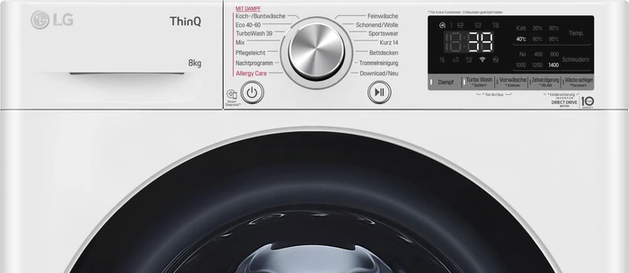 Thumbnail 11 de LG F4WV708P1E Waschmaschine mit AI DD Motor, ThinQ App & TurboWash 360°