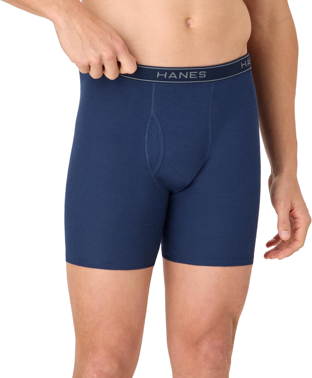 Detalle 2 de Hanes 734Q12 Men's Boxer Briefs, 6-Pack, Cotton, Moisture-Wicking