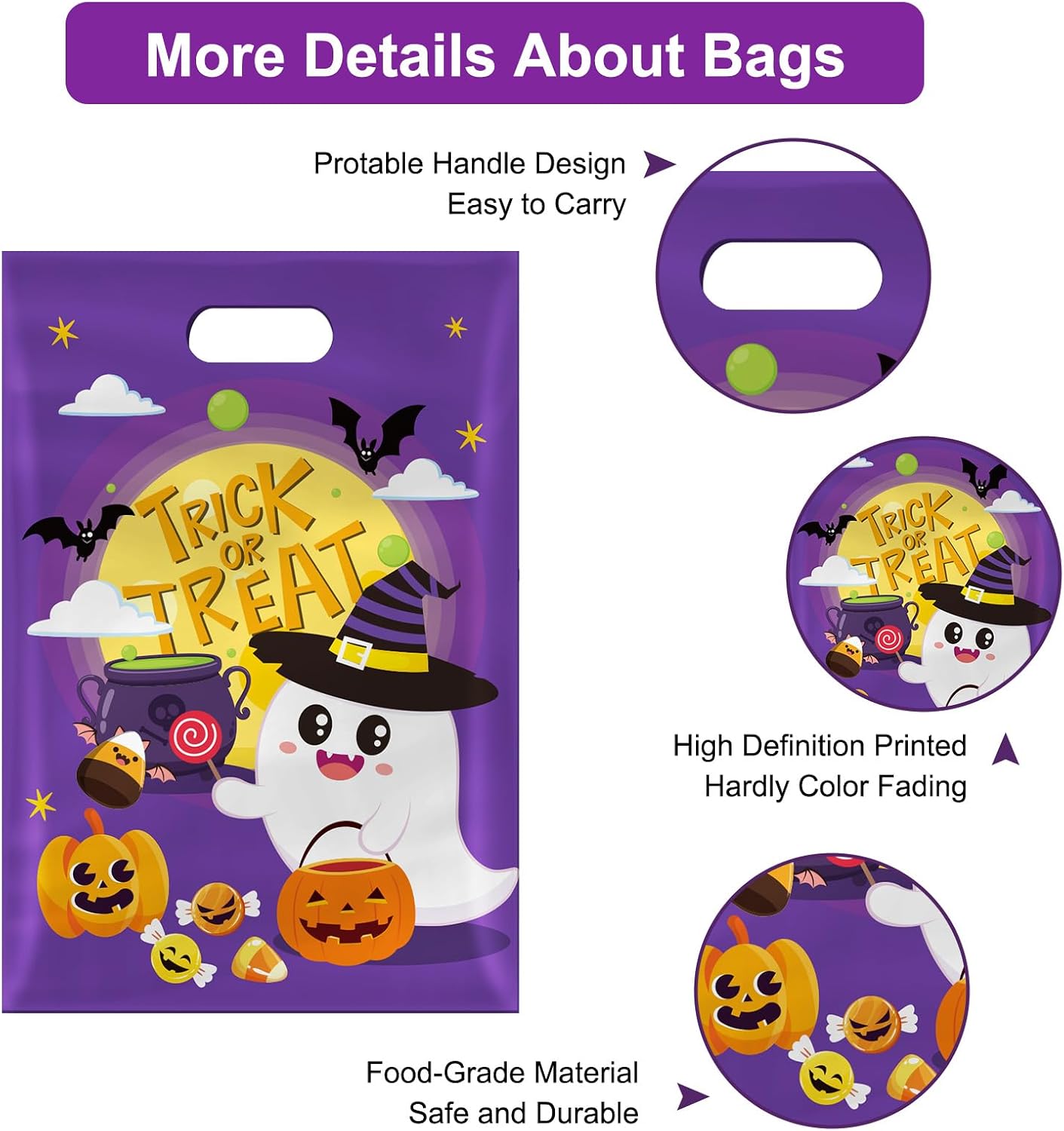 Detalle de Halloween Treat Bags, 40-Pack