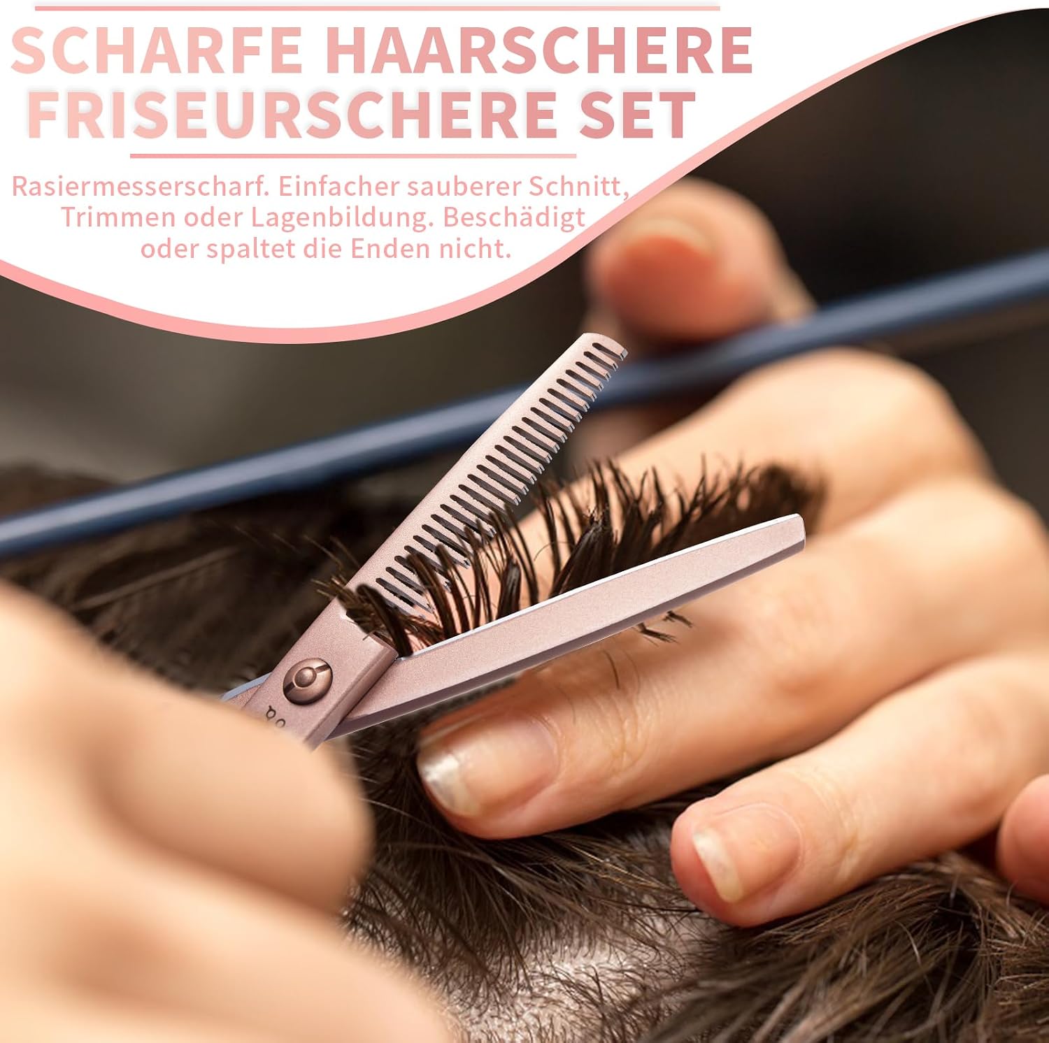 Detalle de Purple Bird Hair Cutting Kit: Professional Barber Shears Set with 10-Piece Accessories