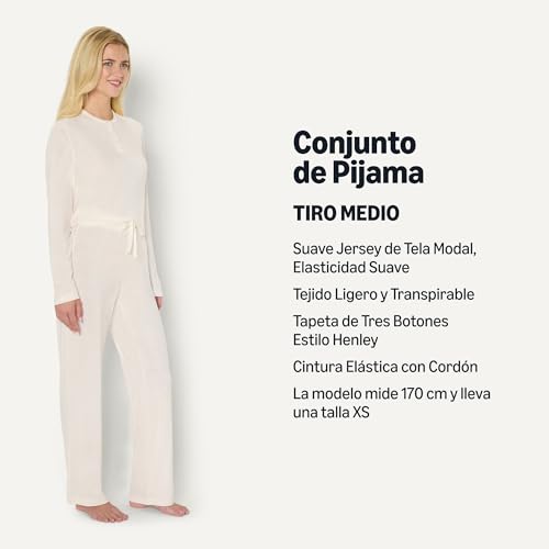 Detalle 2 de Amazon Essentials x Sofia Grainge Ensemble de pyjama femme Ivoire XL ⚙