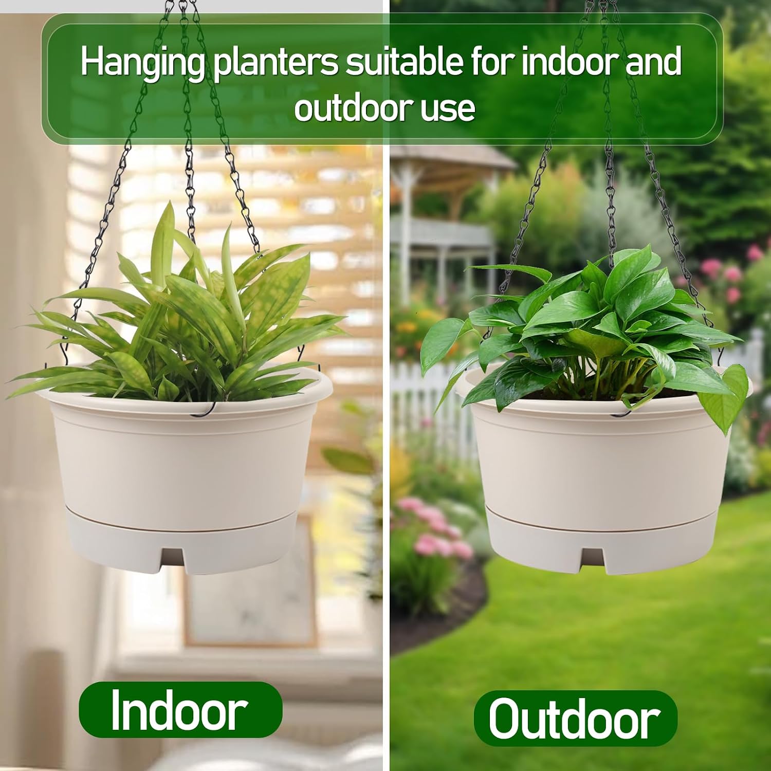 Thumbnail 6 de Svxtoby Hanging Planters, 10-Inch