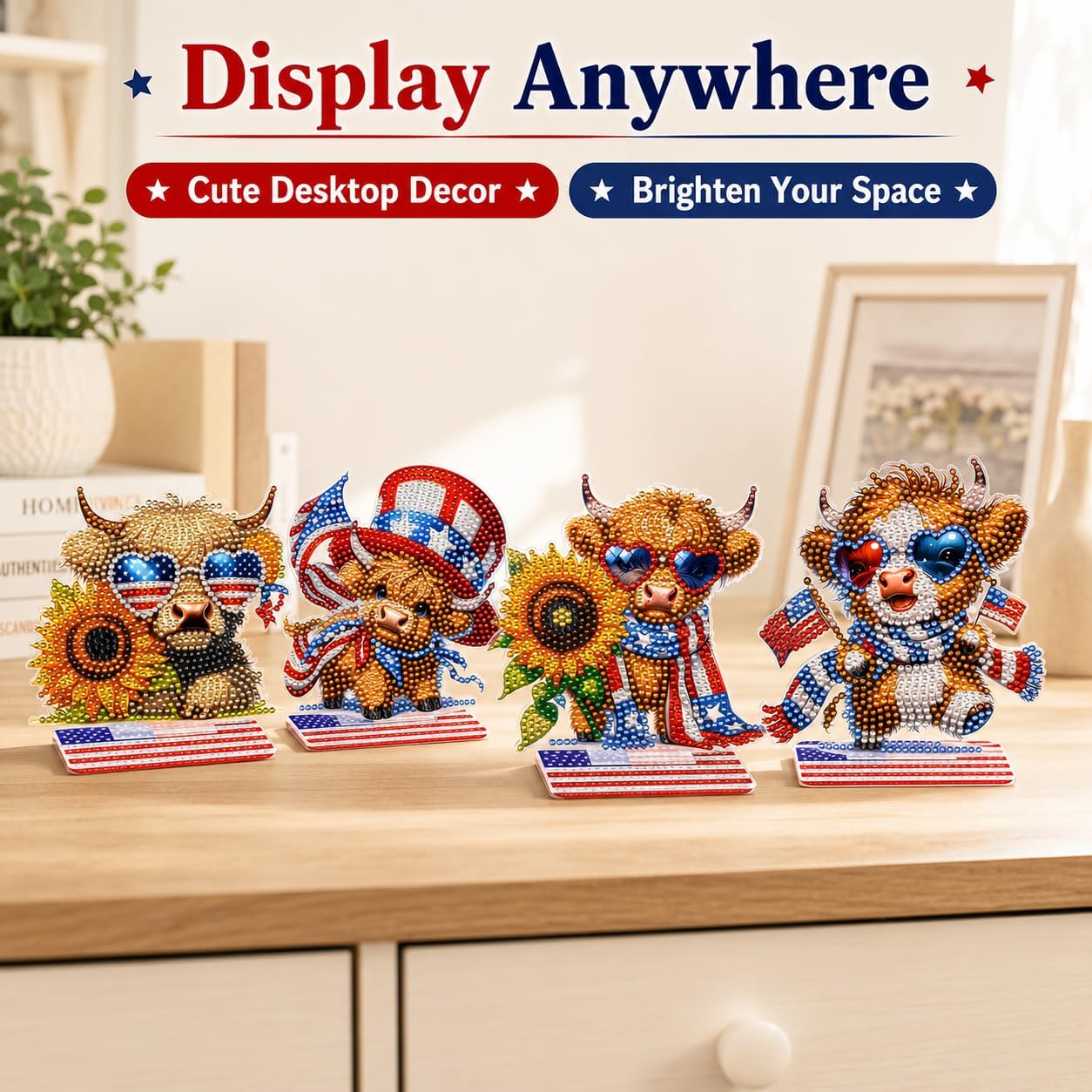 Thumbnail 3 de Tabletop Diamond Art Kit, 4-Pack