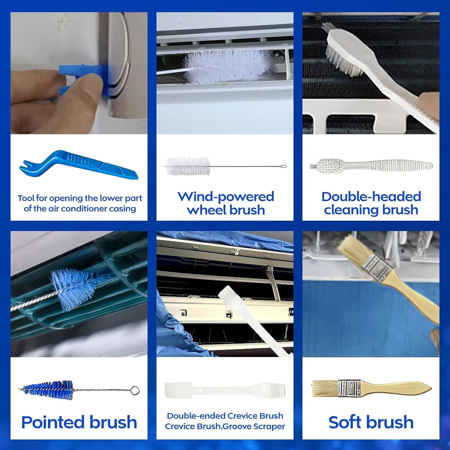 Detalle de Kikepilm Kit Pulizia Condizionatore Split, Bianco – taglia extra large