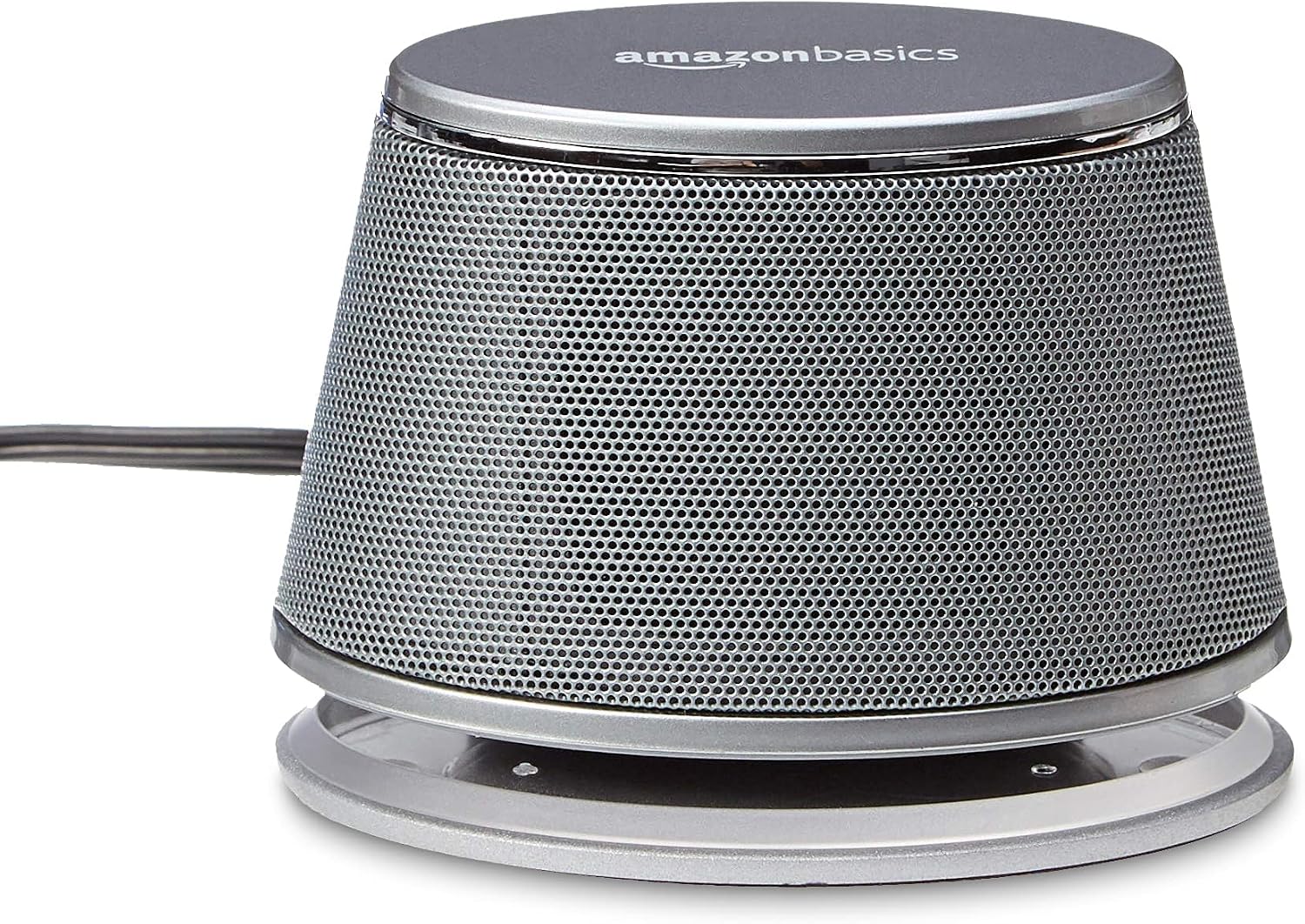 Thumbnail 3 de Amazon Basics 2.0 Stereo-Lautsprecher für PC oder Laptop (3,5-mm-AUX, USB-Strom) – 1 Paar in Silber