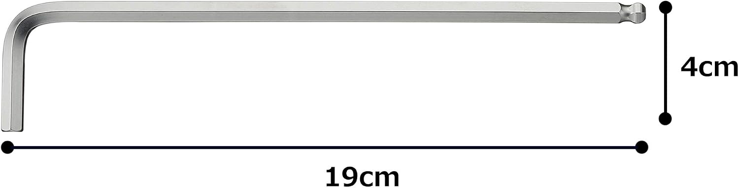 Detalle de トネ(TONE) BL-06 ロングボールポイントL形レンチ 二面幅6mm・全長180mm