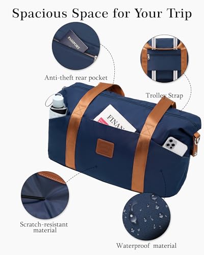 Detalle 2 de COOLIFE 55×35×20 Cabin Suitcase + 40x25x20cm Ryanair Cabin Bag – UK-Standard Set