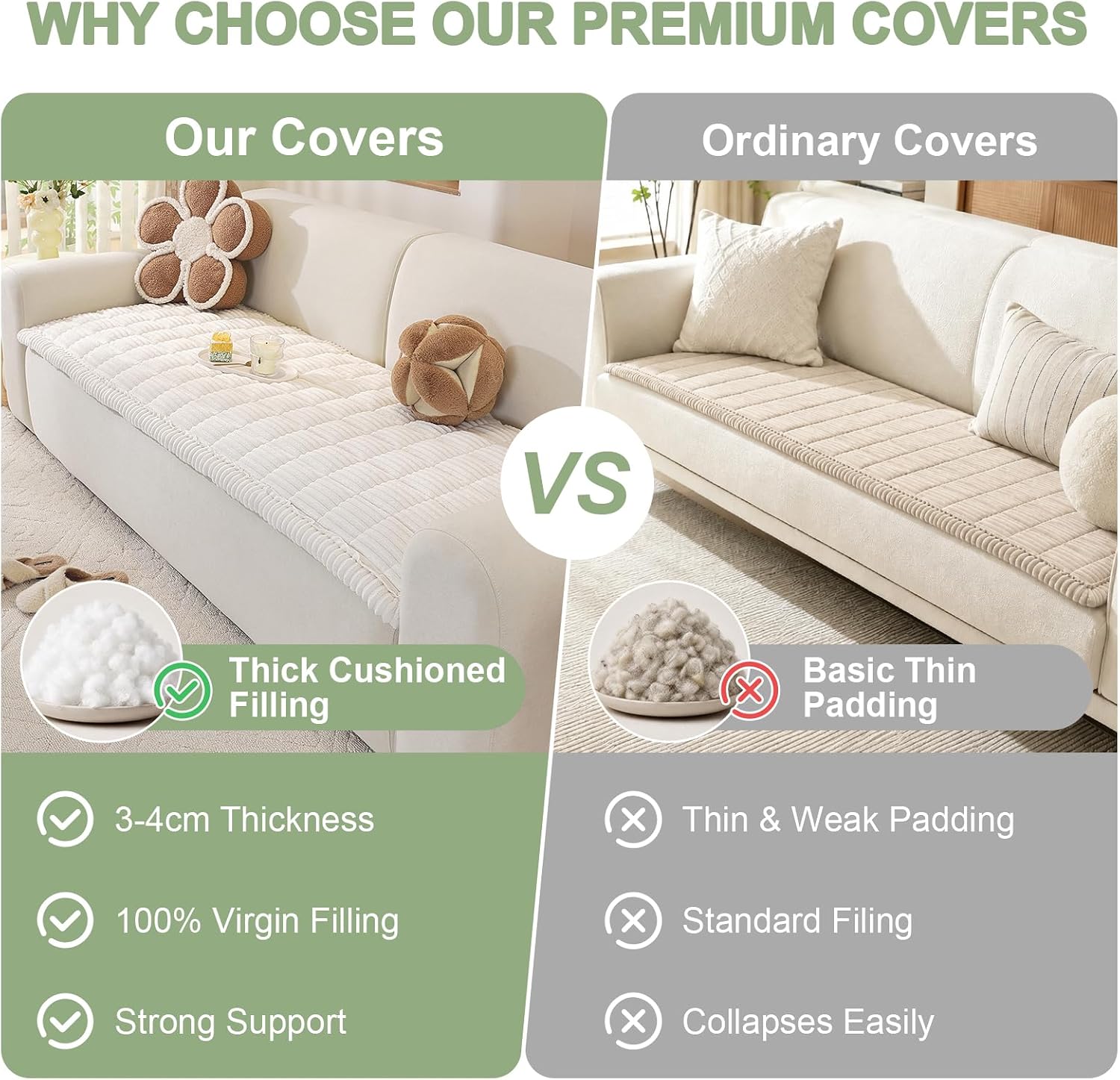 Thumbnail 6 de OstepDecor Couch Cover for Dogs - 35.4" x 63" Non-Slip, Washable Furniture Protector in White