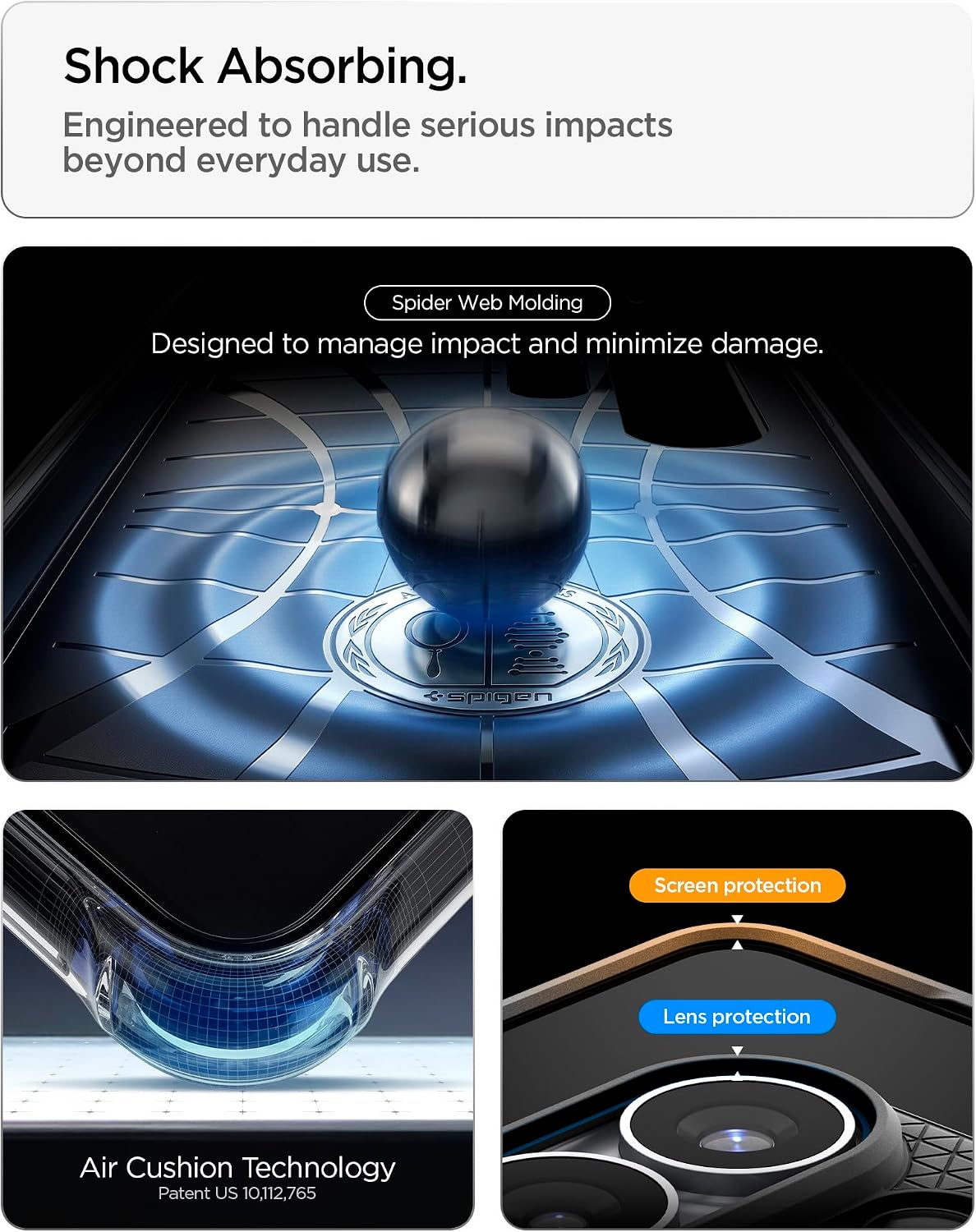 Detalle 2 de Spigen Liquid Air Hülle für Samsung Galaxy S26 Ultra – rutschfest, schlankes TPU mit Truss-Design und Sound Tunnel