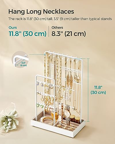 Thumbnail 6 de SONGMICS Jewellery Stand, Jewellery Display Stand with Velvet Tray