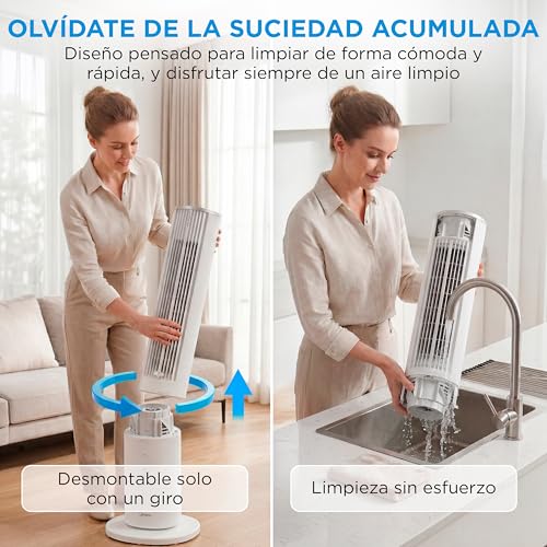 Thumbnail 6 de Ventilador Torre Midea con Mando y Aromaterapia: 4 Velocidades, Oscilación 90° y Sleep