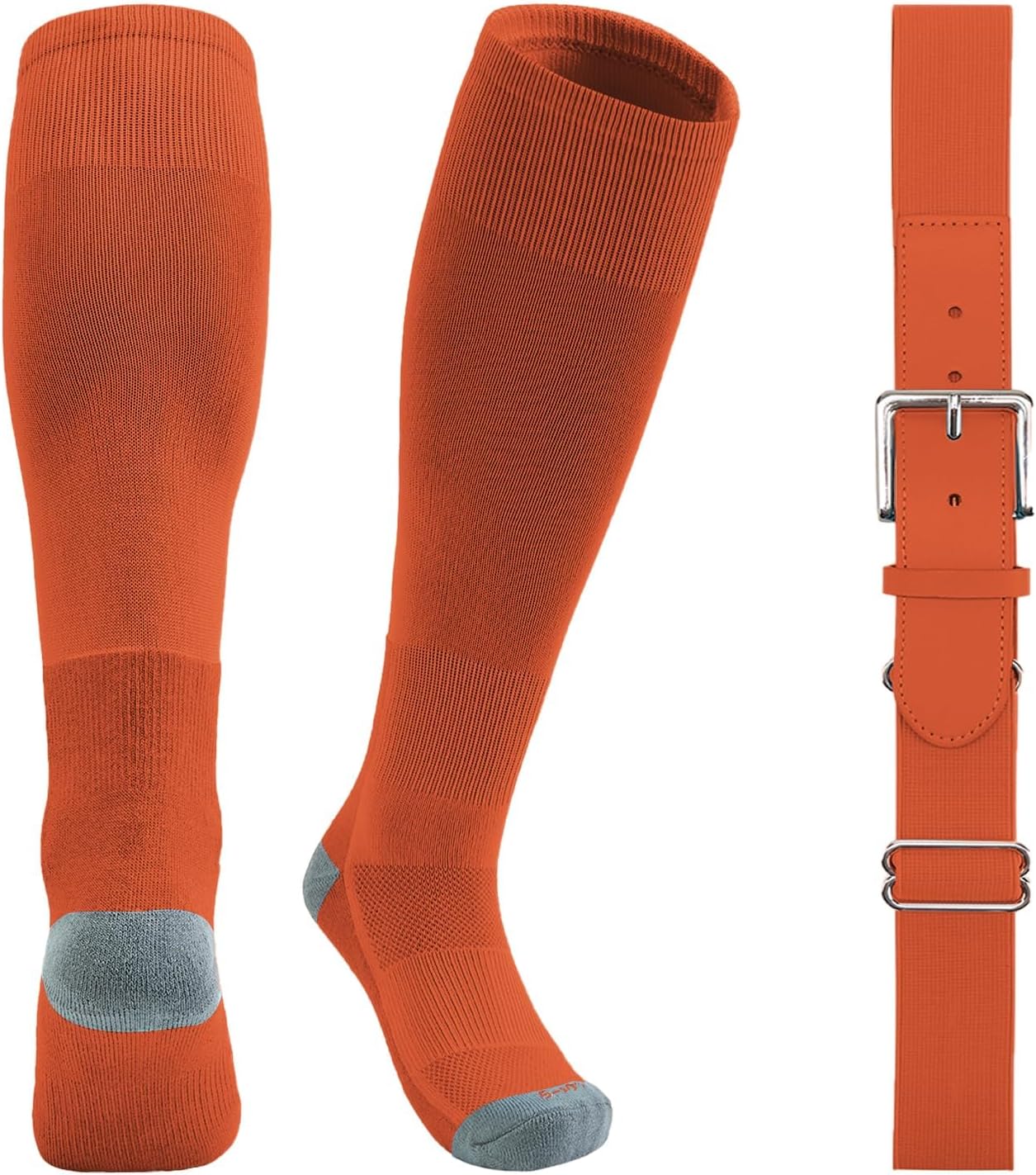 QBK Youth Baseball Socks & Belt Combo Set for Kids (Ages 2–16) — Unisex