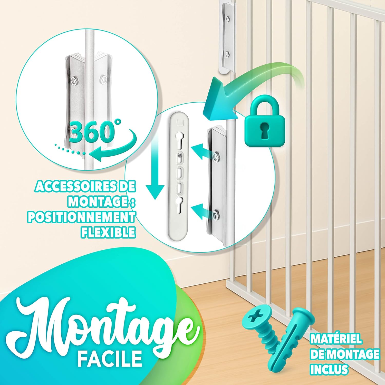 Thumbnail 3 de KIDUKU Barrière de sécurité 300 cm