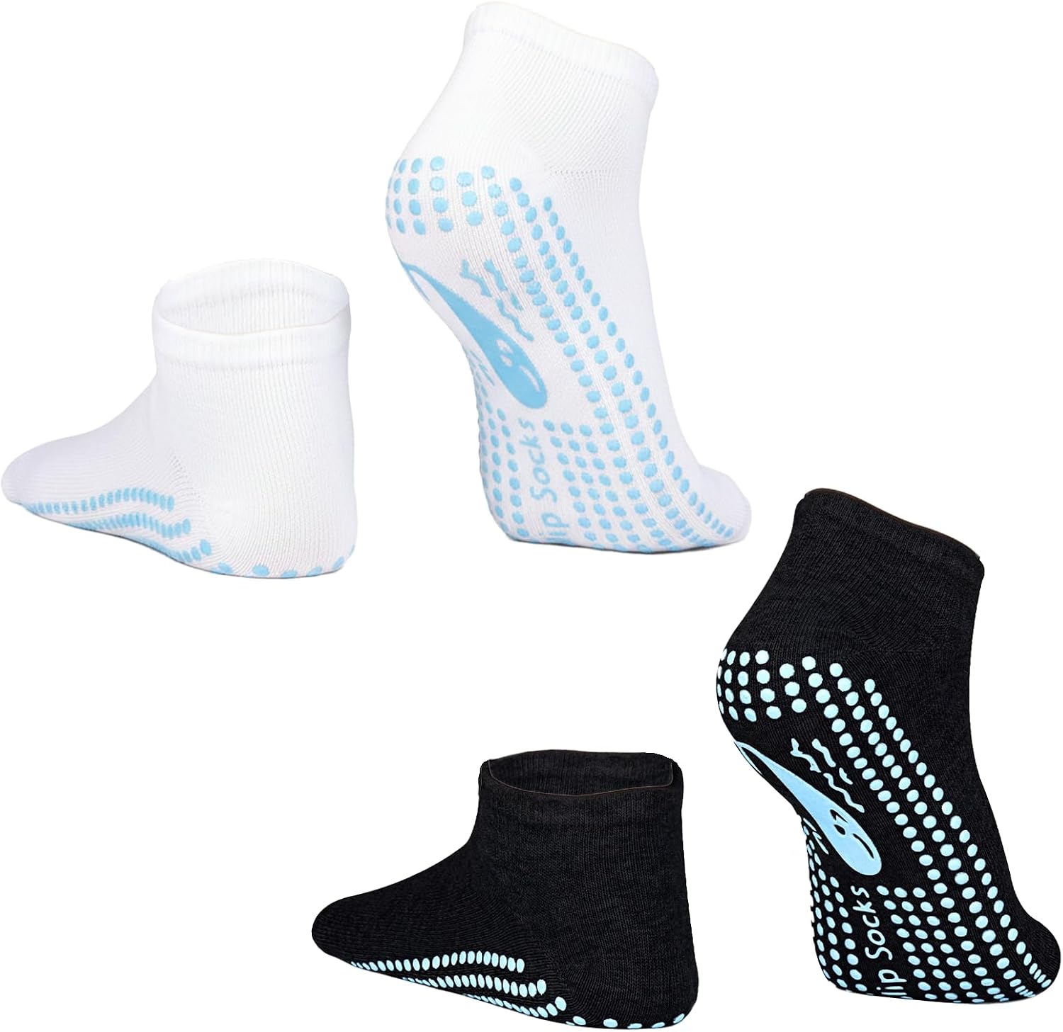Thumbnail 6 de TENQUAN Yoga Socken mit rutschfestem Griffmuster (2 oder 4 Paar) für Damen & Herren, Unisex 35–46
