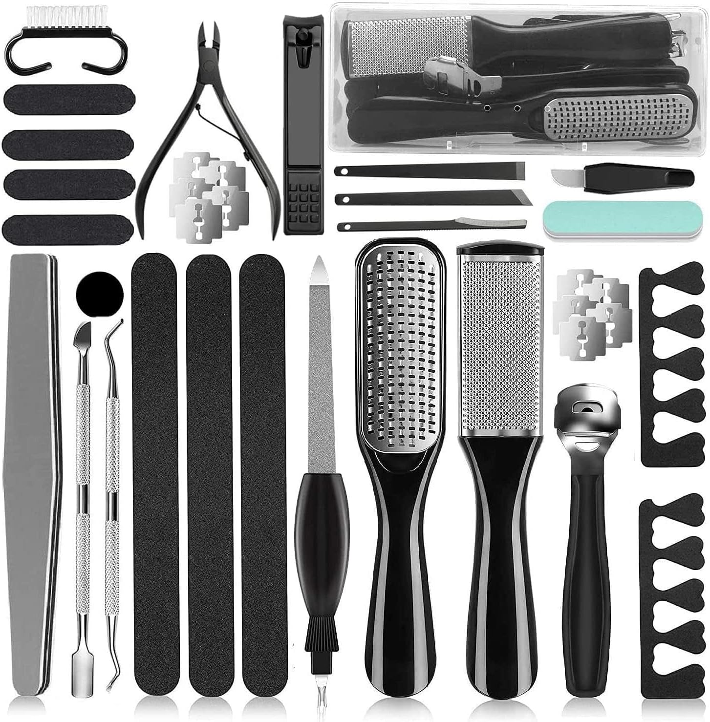 36 in 1 Pedicure Kit: Professional Foot Care Tools Set for Home & Salon