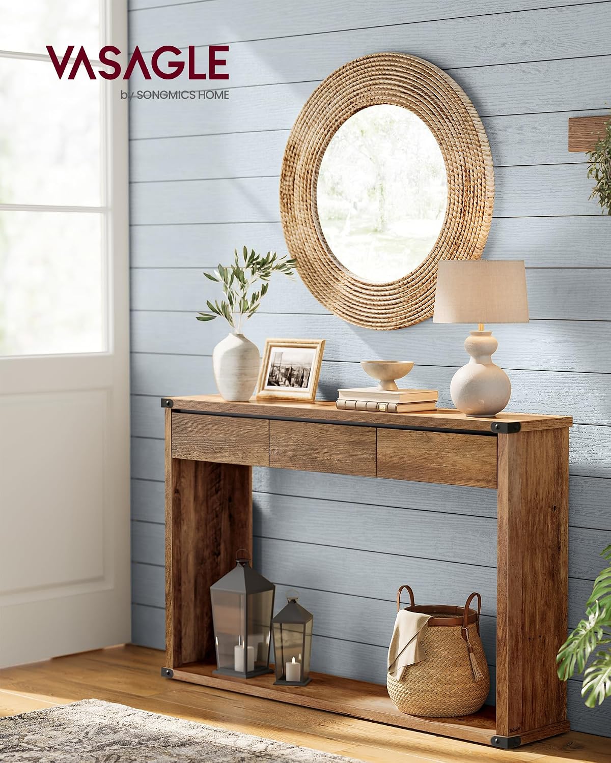 Detalle 2 de VASAGLE Console Table, 47.2-Inch