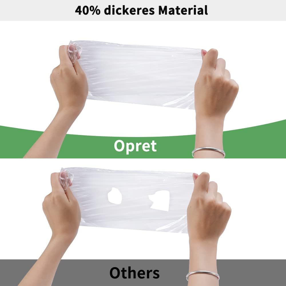 Detalle de Opret Regenponcho Transparent 5/10/20 Stück – Durchsichtig, Wasserdicht, leichtgewichtig