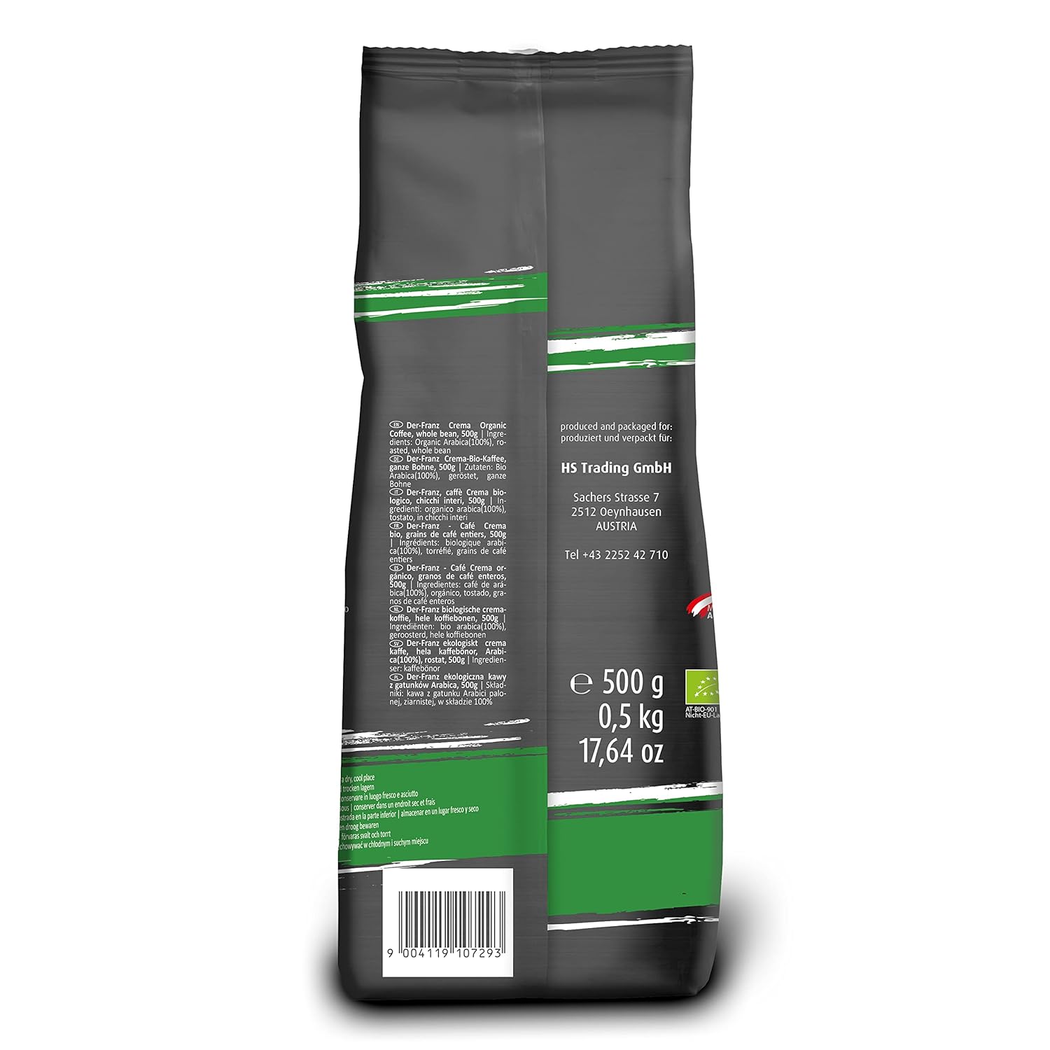 Thumbnail 1 de Der-Franz Crema Bio Kaffee ganze Bohne (3 x 500 g) – 100 % Arabica für Espresso, Lungo & Cappuccino