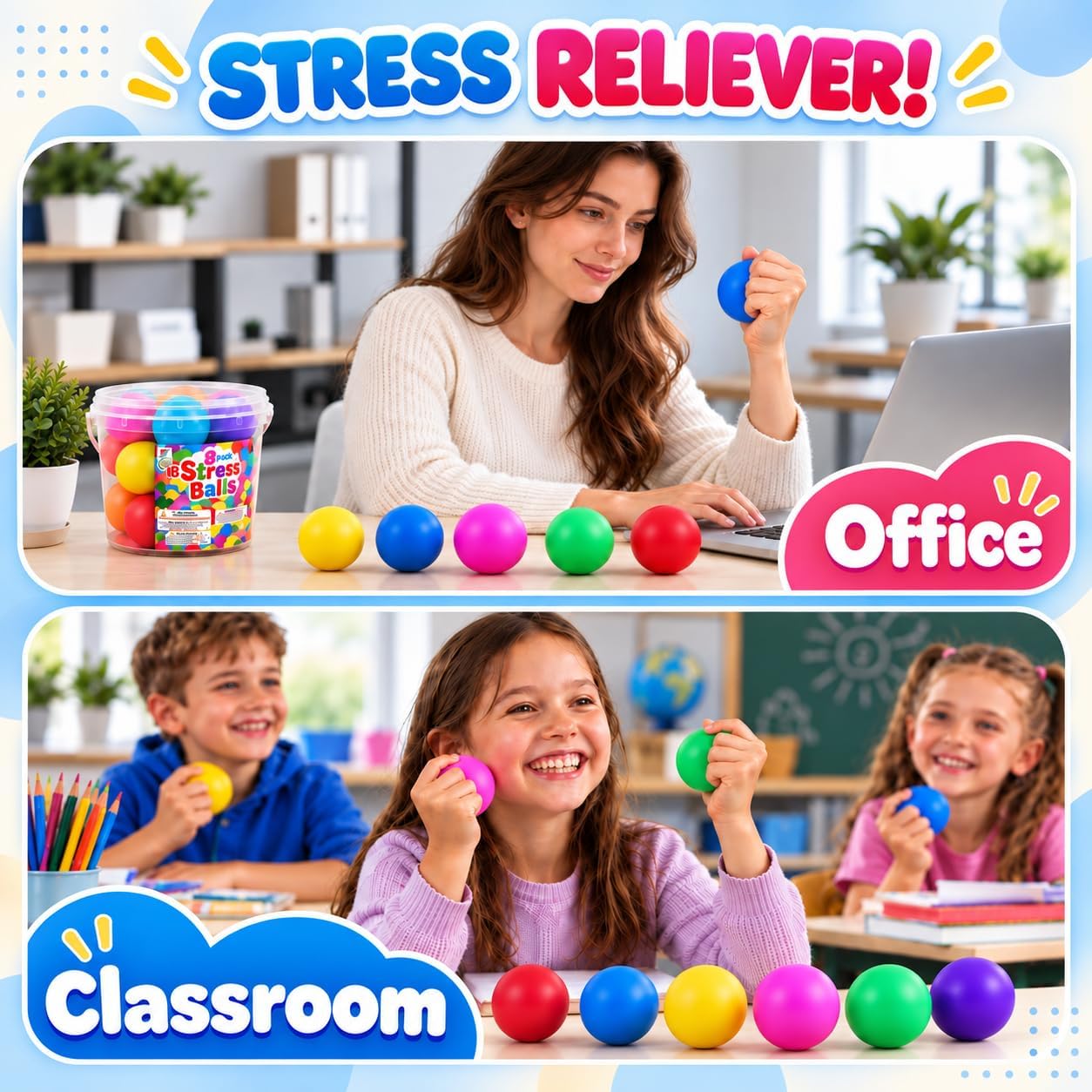 Detalle de Stress Balls, 18-Pack