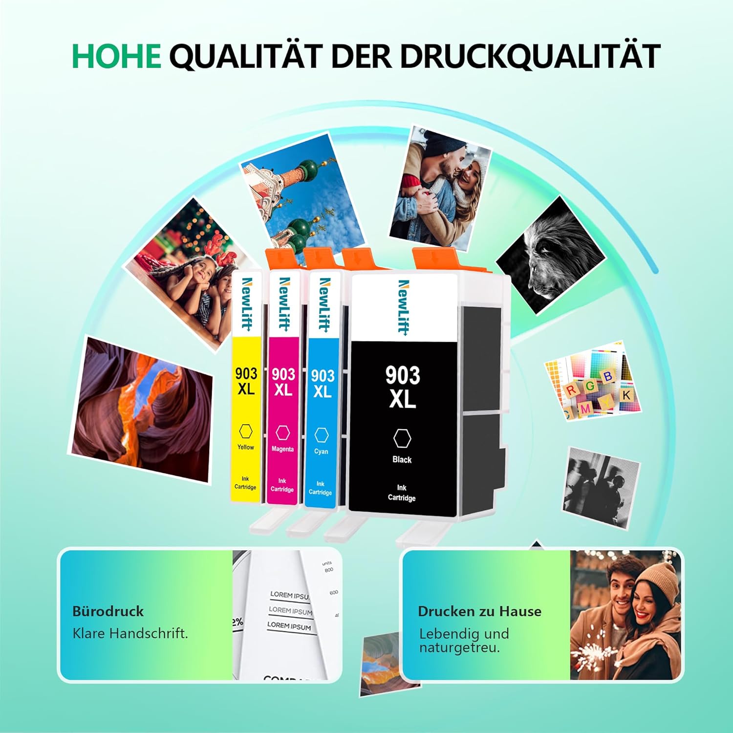 Thumbnail 3 de 903 903XL Druckerpatronen 4er-Pack 🖨
