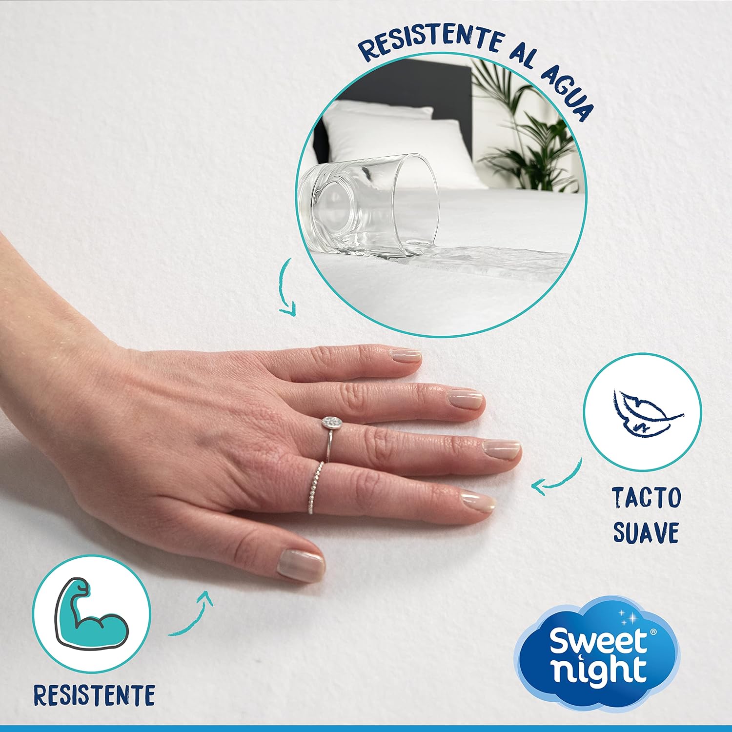 Thumbnail 5 de Sweetnight - 2 Protectores de Almohada Impermeables 50x70cm