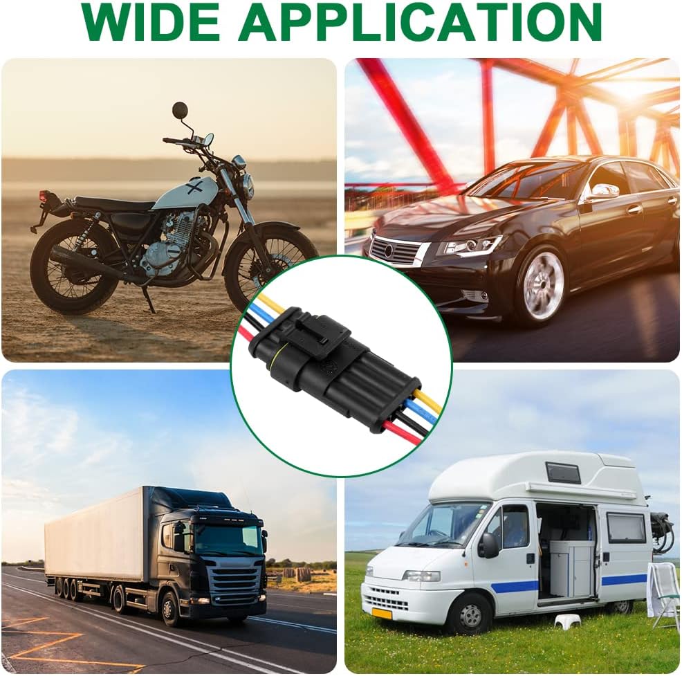 Thumbnail 6 de URAQT Connettore 4 pin impermeabile 5 pezzi 📡