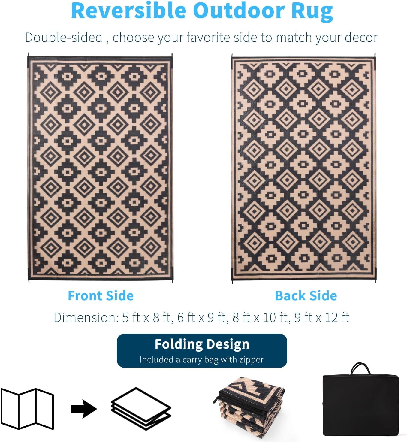 Thumbnail 5 de Shilucheng Outdoor Rug 8x10 ft