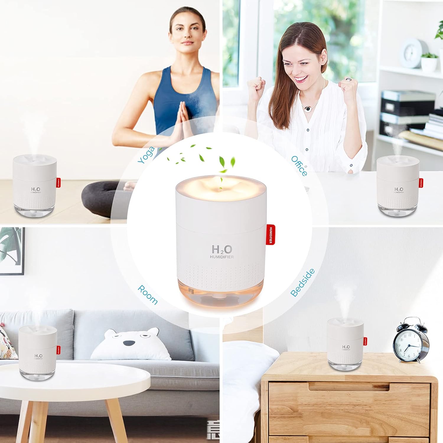 Thumbnail 6 de Portable Mini Humidifier 500ml for Desktop, USB, Auto Shut-Off 🎐