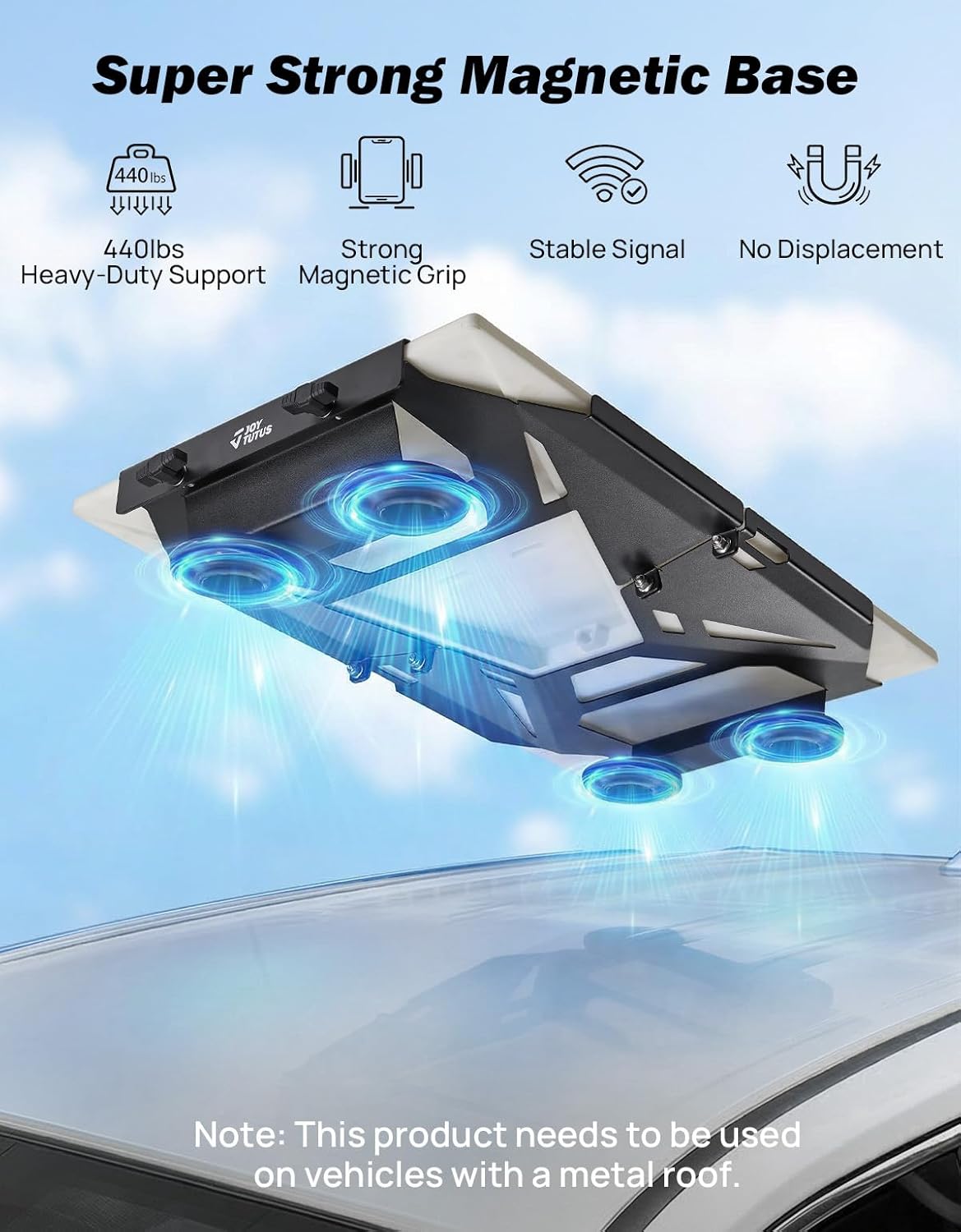 Thumbnail 2 de JOYTUTUS Gen 3 Starlink Roof Mount – 440lbs Magnetic Quick-Release