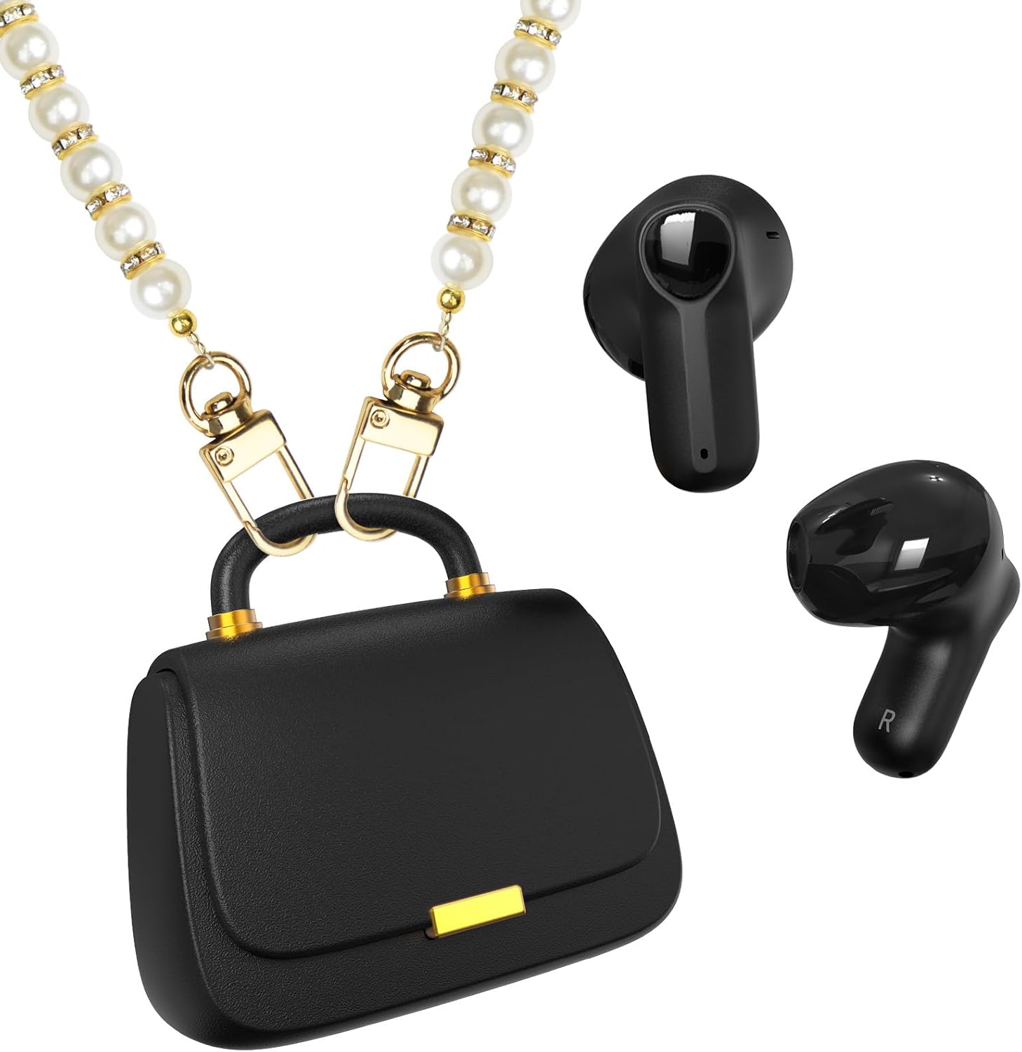 Detalle de ANCwear Auricolari wireless Bluetooth 5.3 con driver da 13 mm e custodia di ricarica compatta