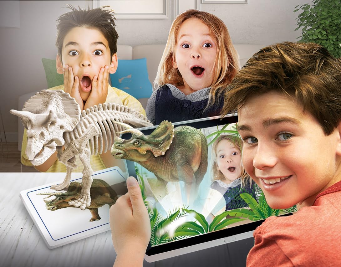 Thumbnail 4 de Coffret Archéo Ludic Clementoni – Proies et prédateurs (7 ans+) avec squelettes phosphorescents et réalité augmentée