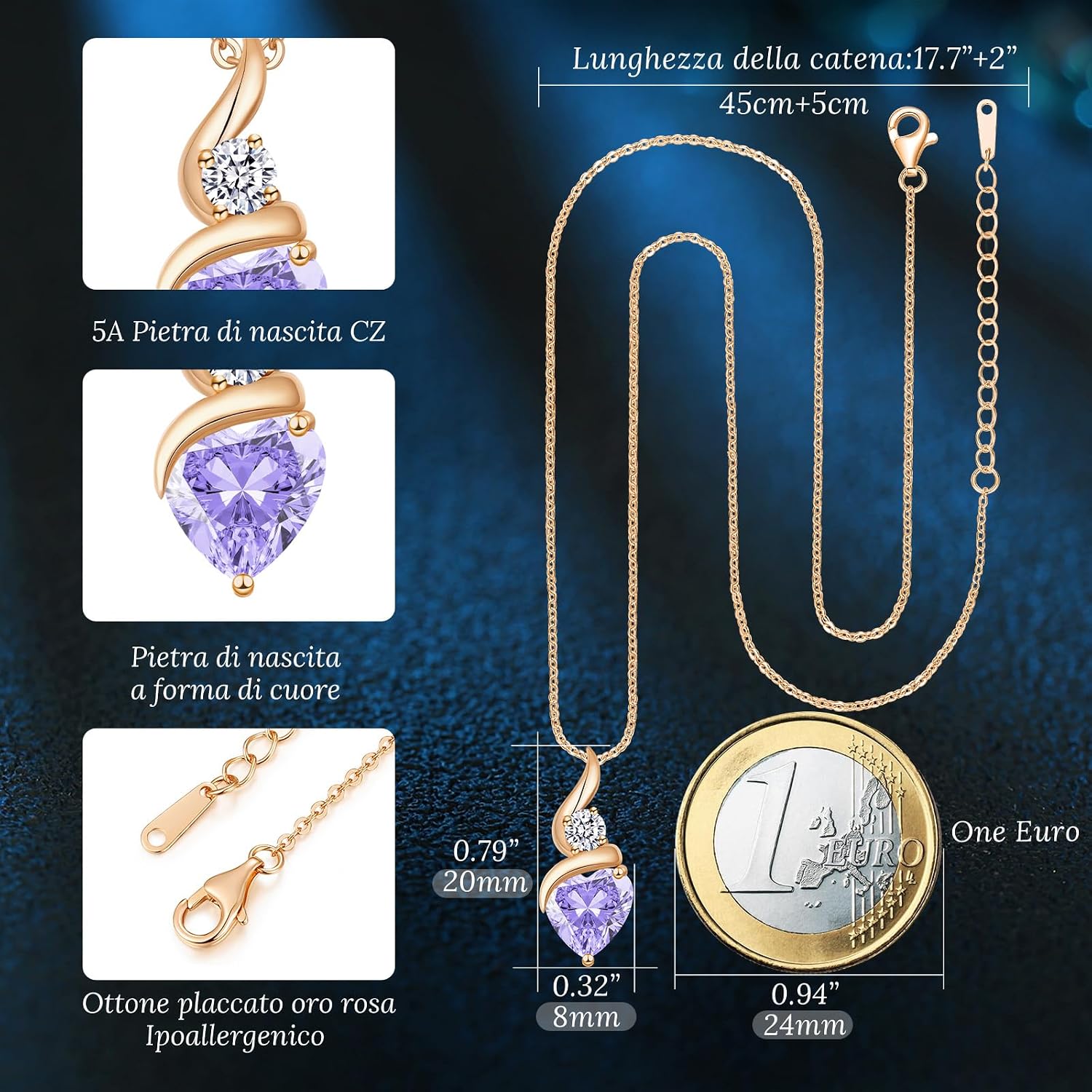Detalle de LOUISA SECRET collana Cuore Infinito 925