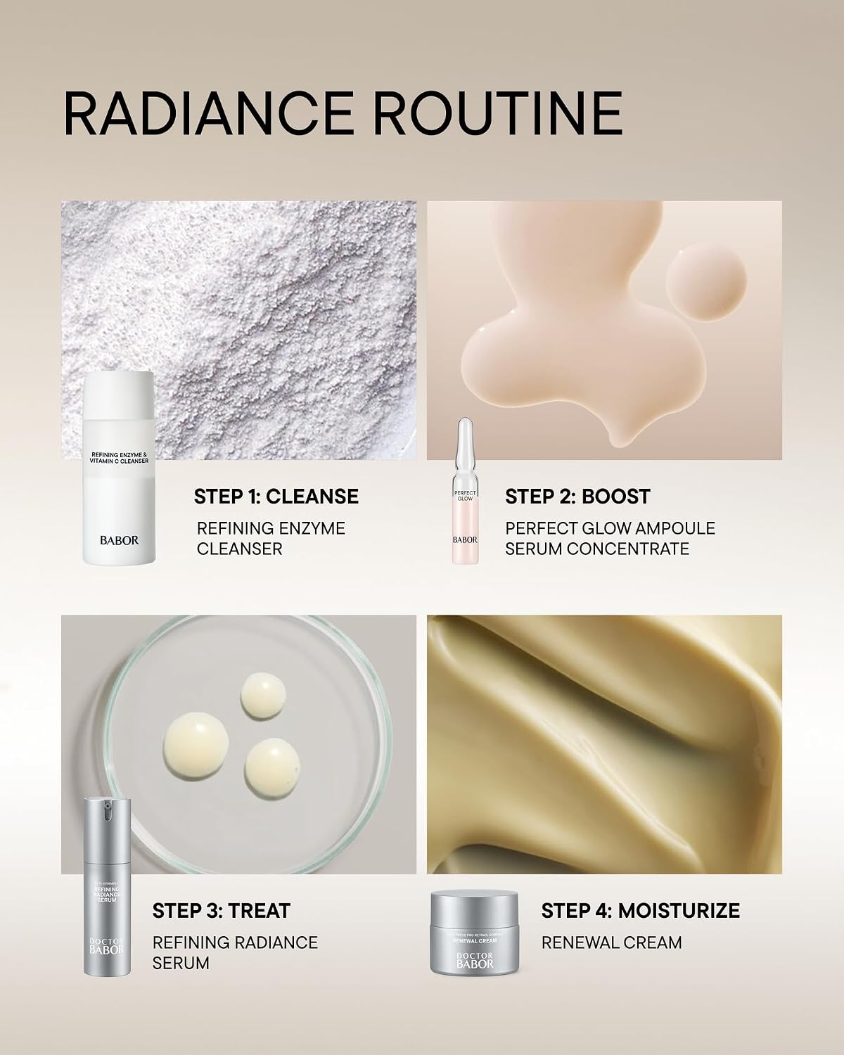 Detalle 2 de DOCTOR BABOR Renewal Cream Resurface 4,2% Pro-Retinolo, crema viso rigenerante anti-età e anti-pigmentazione (50 ml)