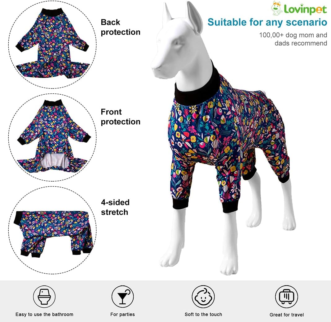 Thumbnail 2 de LovinPet Large Dog Pyjamas – Sleepytime Elephants Print (3XL) for Post-Surgery and Wound Care