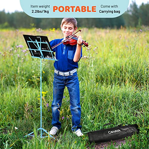 Thumbnail 6 de CAHAYA 2-in-1 Leggio Spartiti Musicali & Supporto da Tavolo Blu CY0204-3, Altezza regolabile 70–138 cm
