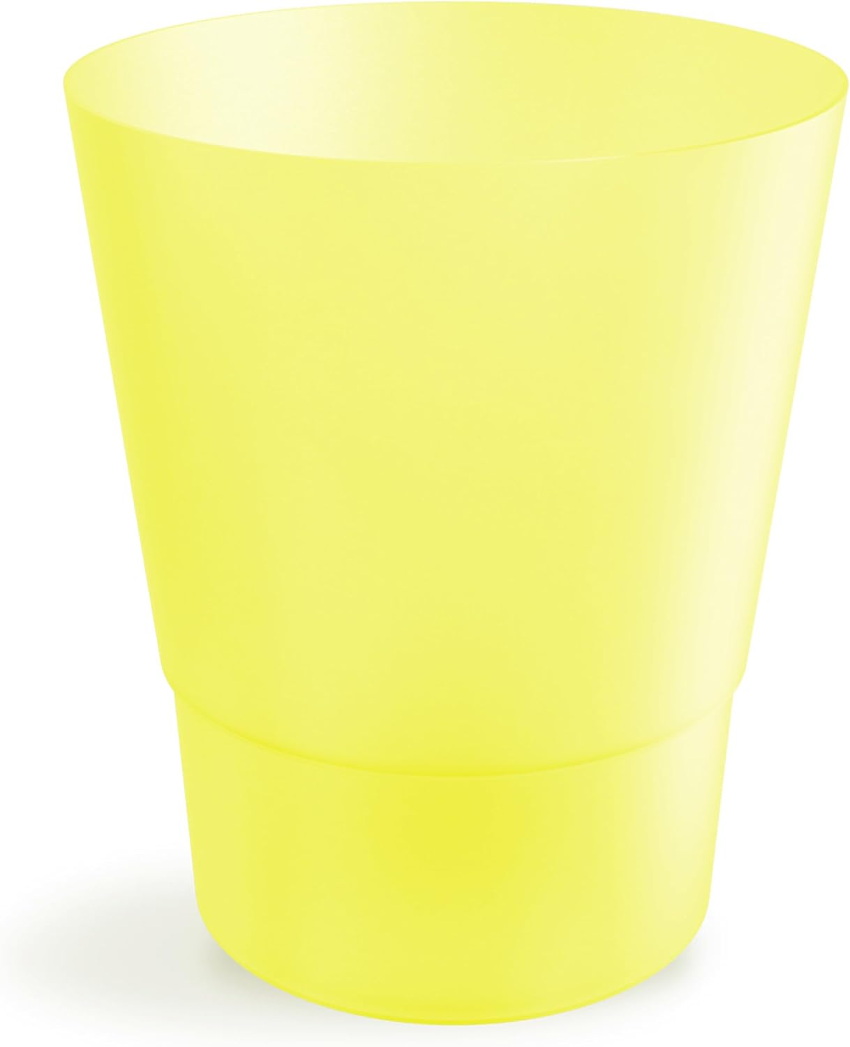 Thumbnail 3 de Home Garden Ornaments 12cm Orchid Pots Set of 3 – Yellow Matte Plastic Indoor Pots