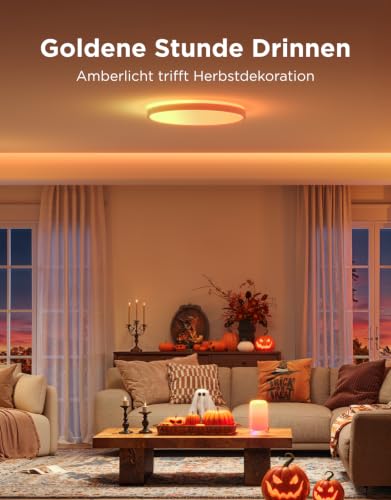 Detalle de Govee RGBICWW Deckenlampe Pro55W: 4800 lm, 45,5 cm Durchmesser, dimmbar