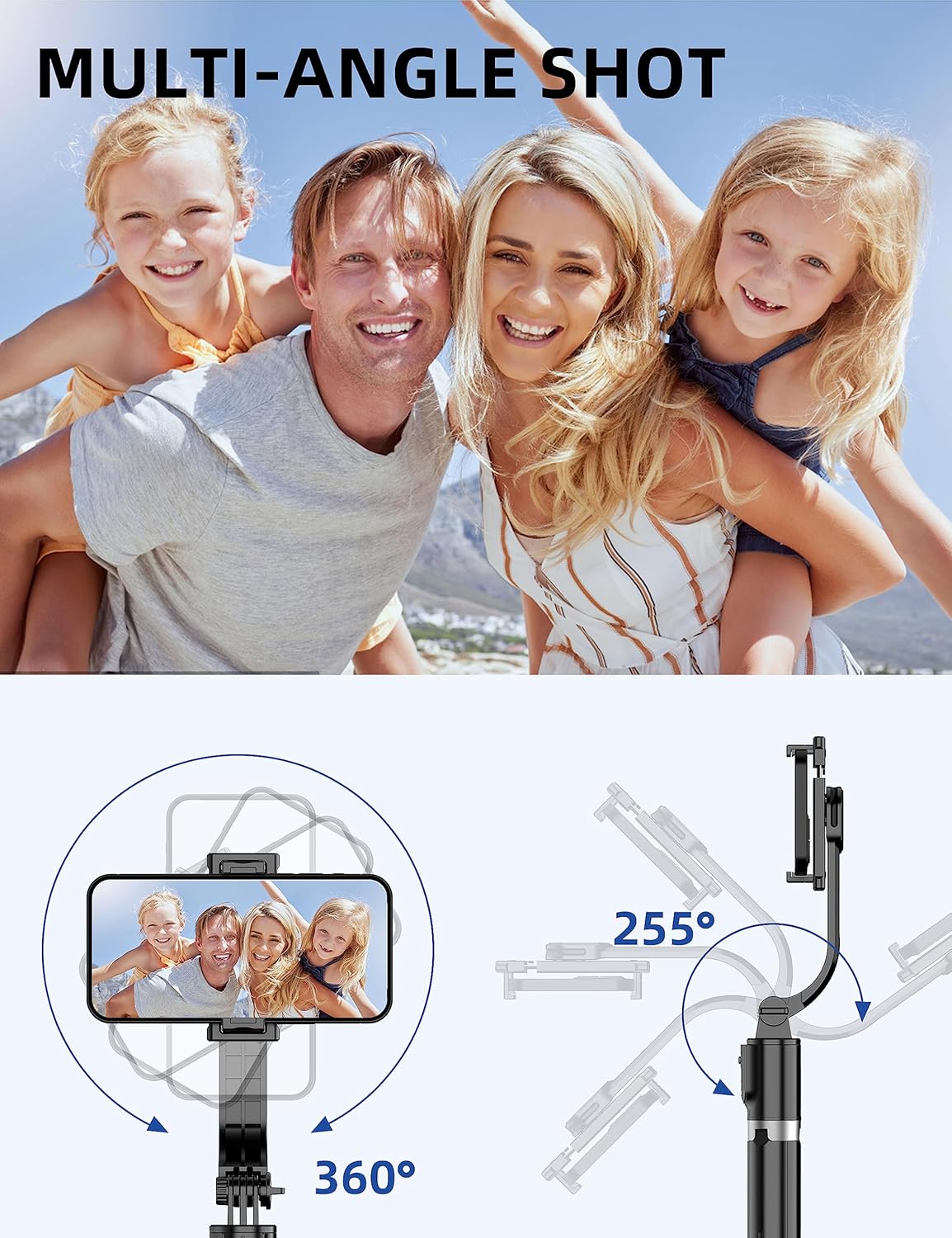 Thumbnail 6 de SelfieShow 41'' Selfie Stick Tripod (Extendable 4 in 1) with Wireless Remote